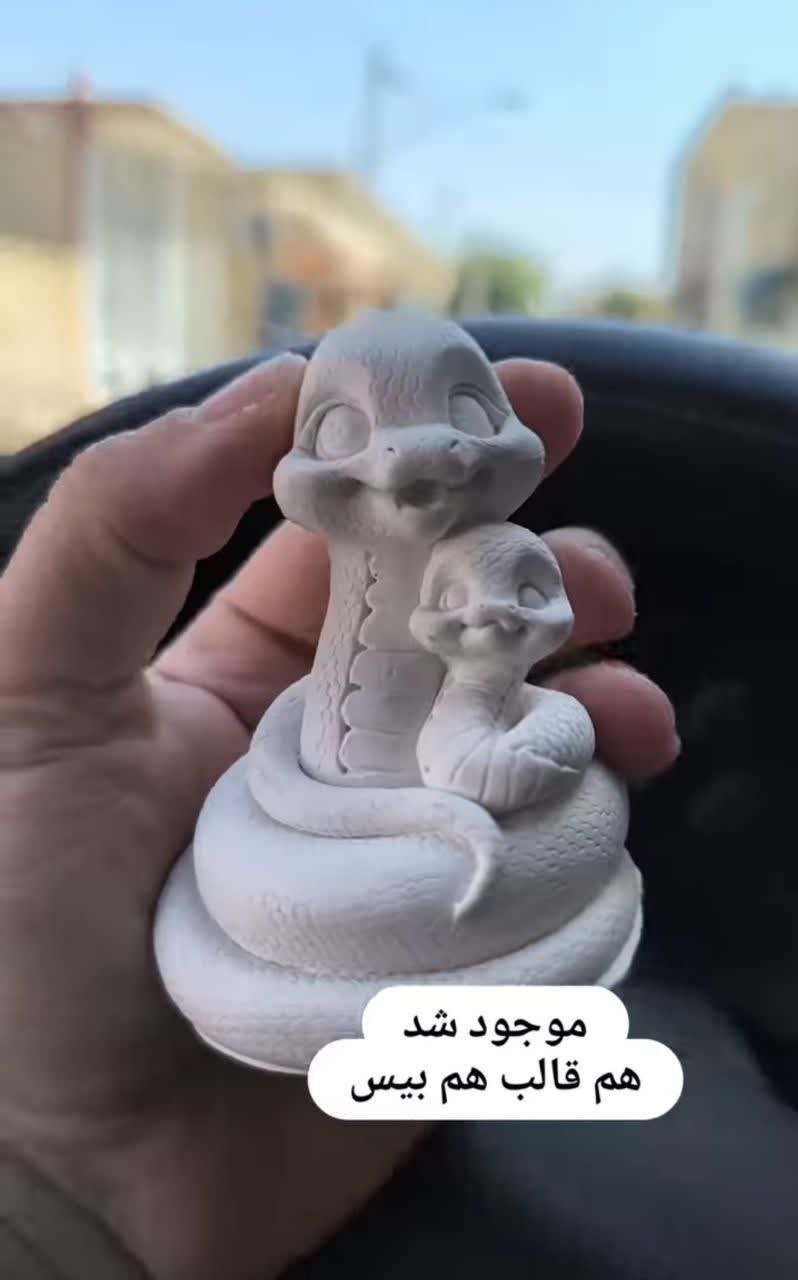 قالب سیلیکونی شمع مار دو قلو
