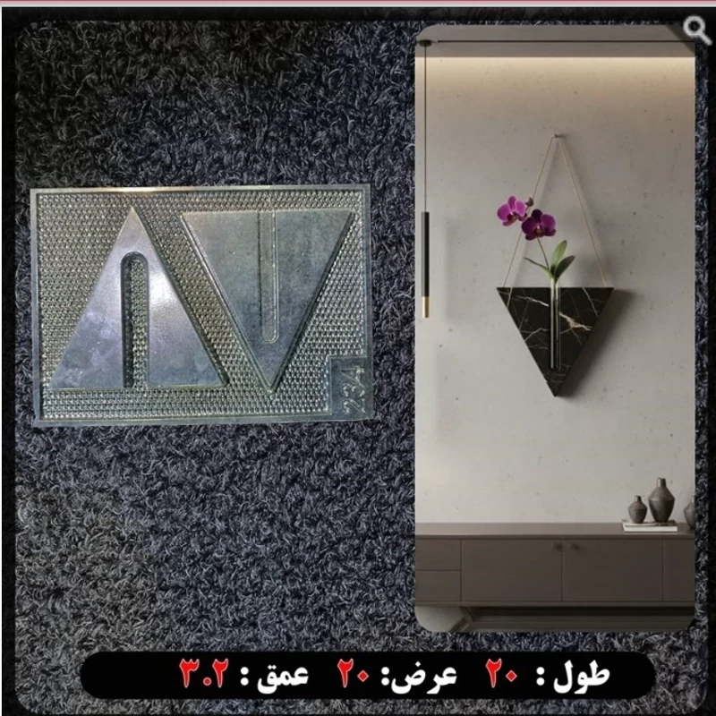 قالب طلقی گلجا دیواری کد 1